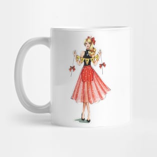 Fashion Illustration for Christmas 2 Mug